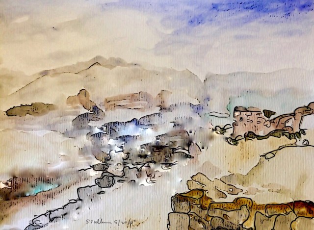 View of the Dead Sea from Masada