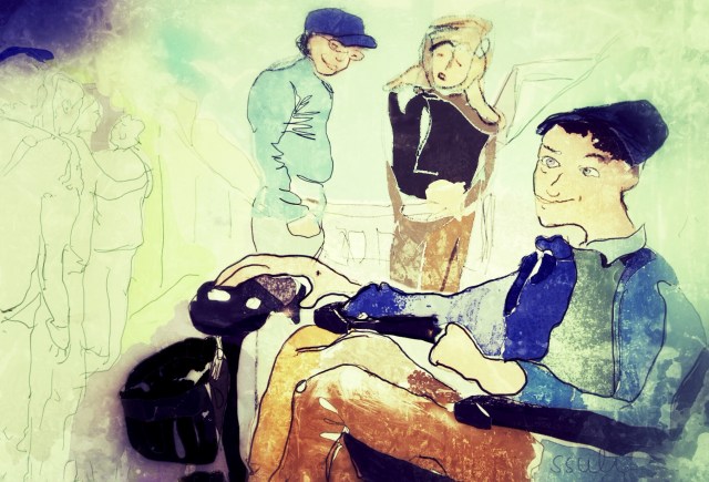 Waiting for the Restaurant to Open