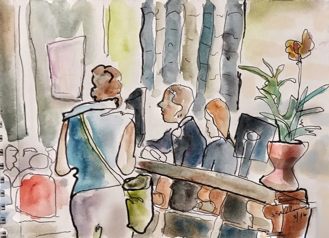 Paying the Bill at a Barcelona Hotel