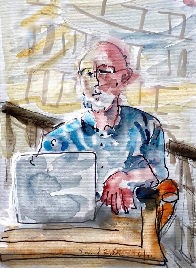 On the Balcony in Budapest