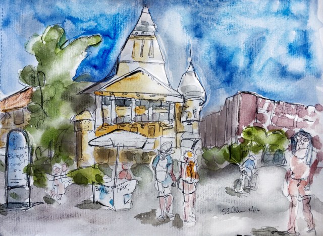 Crossing Deák Ferenc Square, Budapest