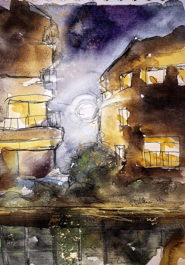 Moonrise over Budapest