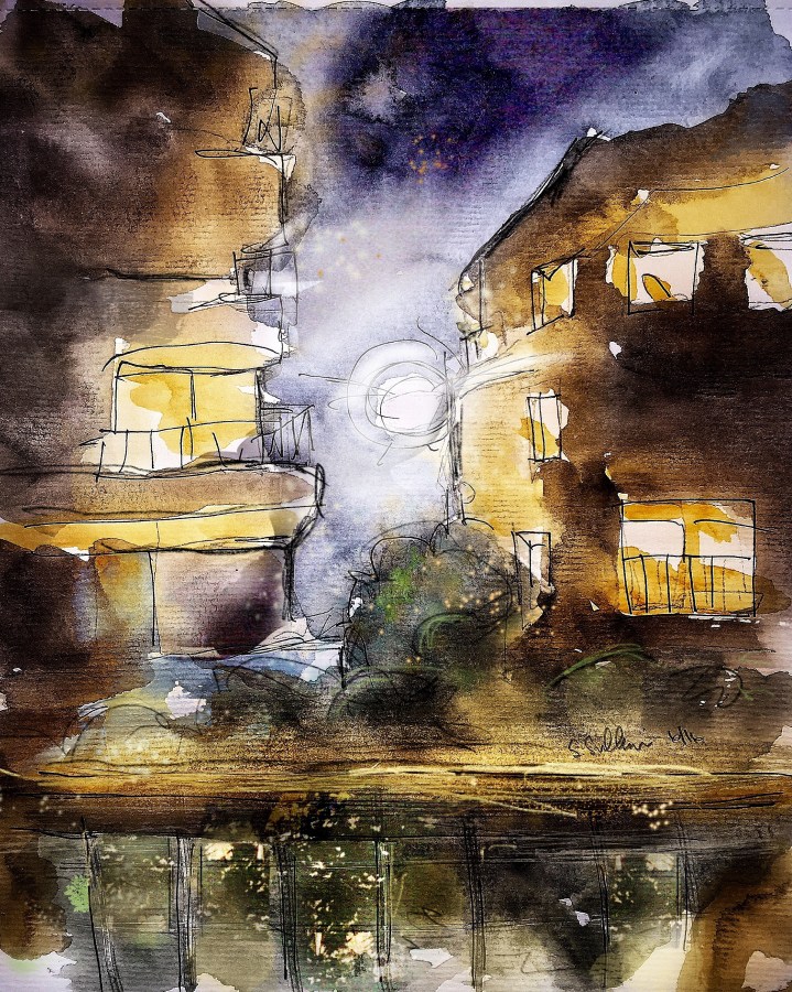 Moonrise over Budapest