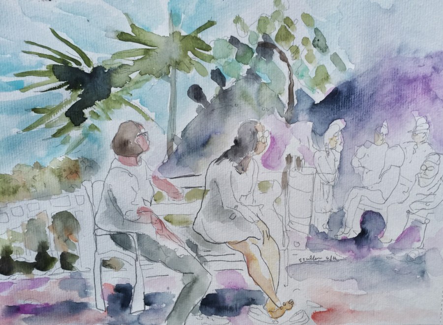 Along the Place d'Armes, Porquerolles