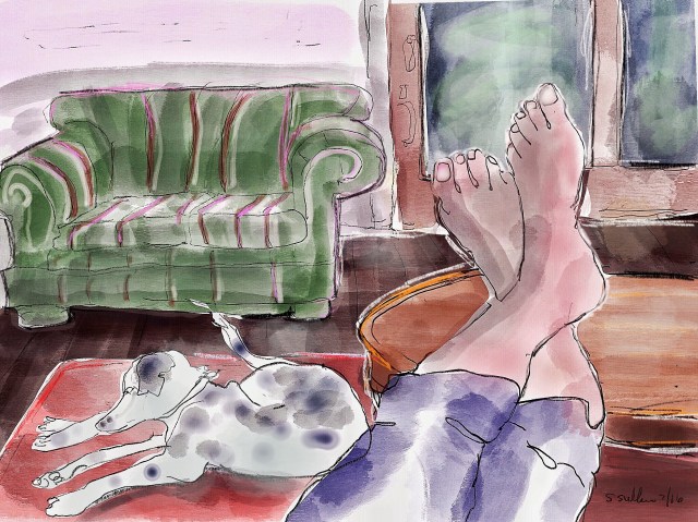 Luke and I put Our Feet Up