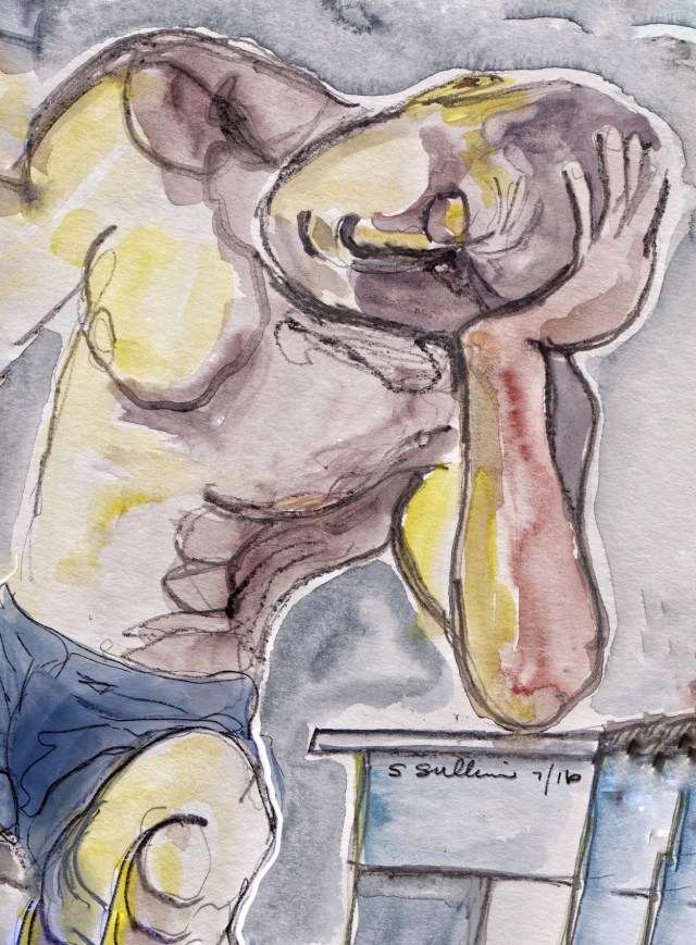 A Model Poses for the Drawing Group