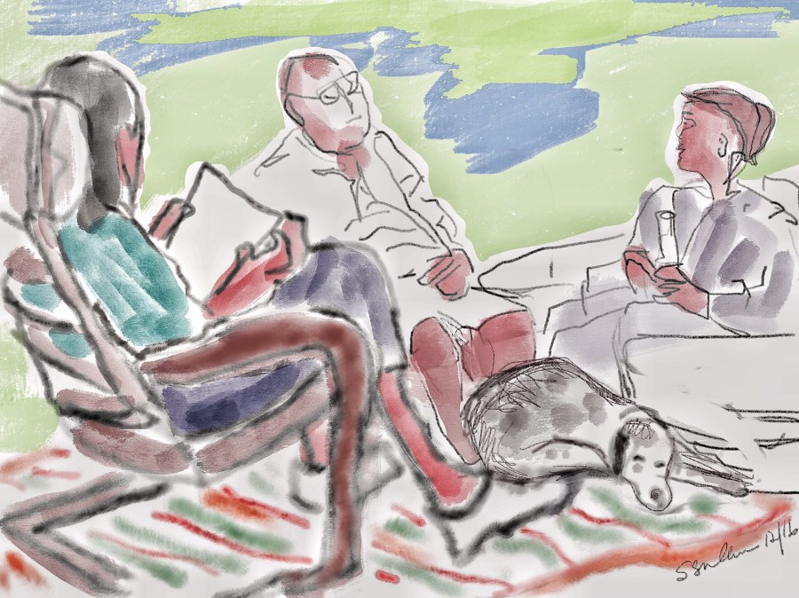 Relaxing after Dinner