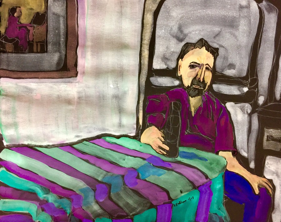 So Tired He Can't See Straight