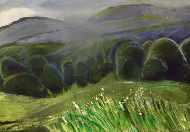 Sketch of a Rainy Meadow by Sarah Sullivan