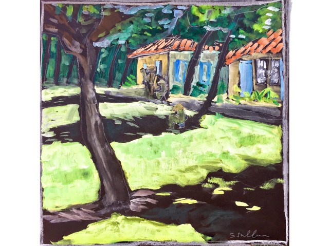 Sketch of International House at Balboa Park by Sarah Sullivan