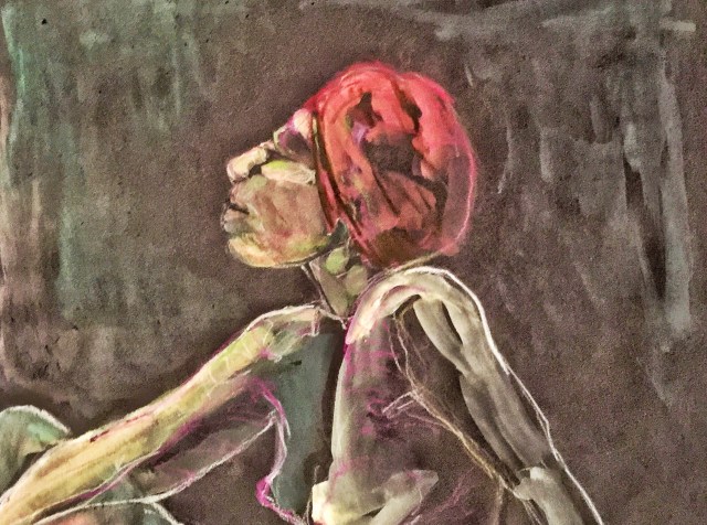 Sketch by Sarah Sullivan of a woman with presence