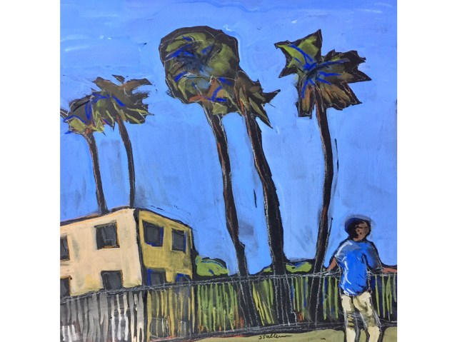 Sketch of A View from SDSU by Sarah SUllivan