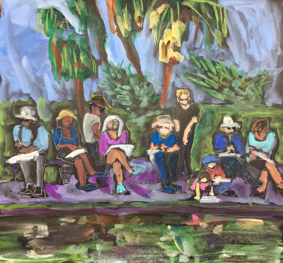 Sketch by Sarah Sullivan of San Diego Urban Sketchers Participation in the Worldwide Urban Sketchers Sketchwalk