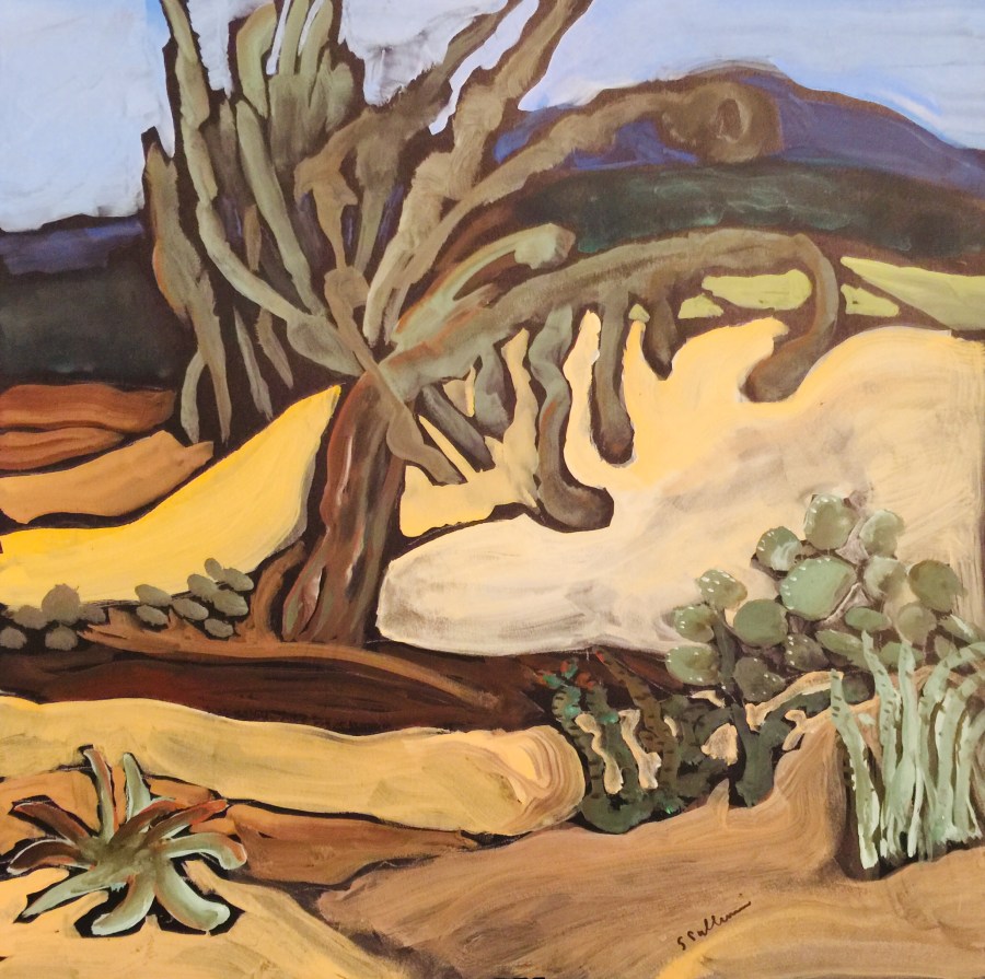 Sketch by Sarah Sullivan At the Cactus Garden in Balboa Park