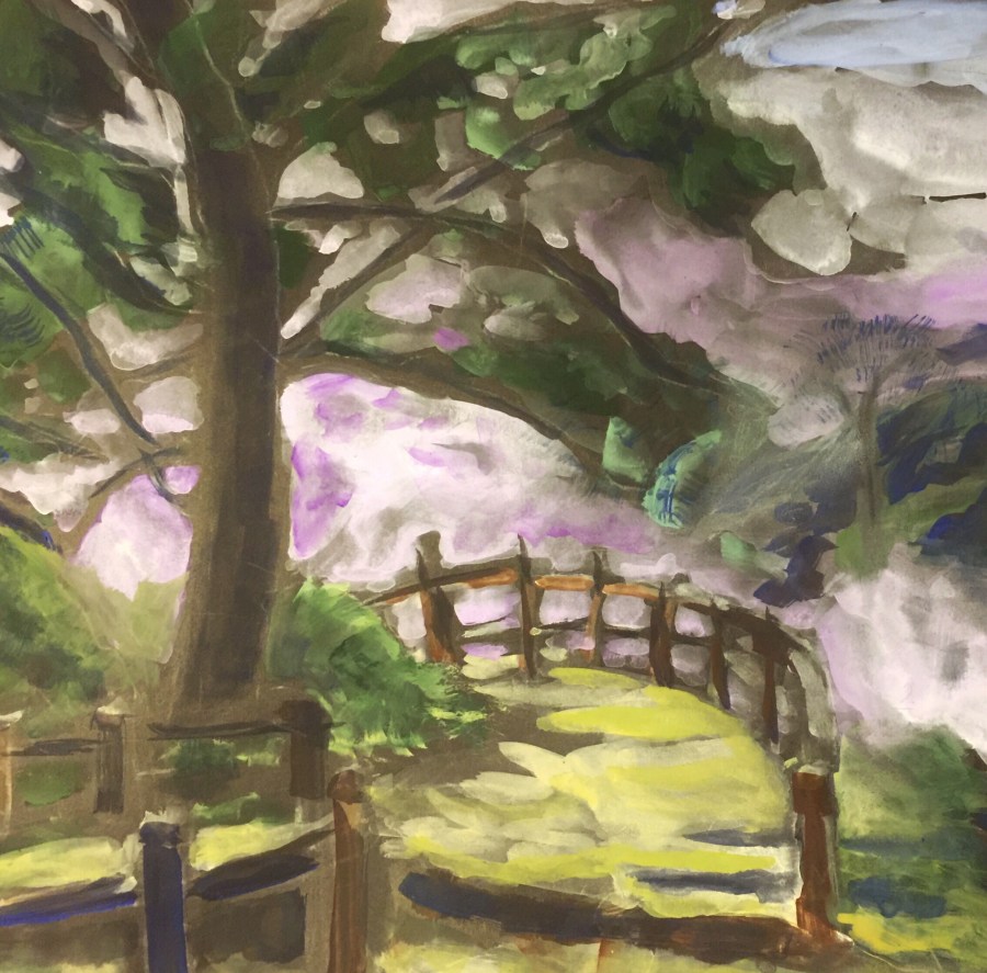 Sketch of Fog at Torrey Pines by Sarah Sullivan