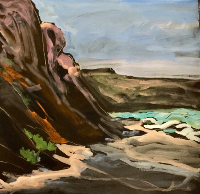 Sketch by Sarah Sullivan of Torrey Pines on a March Morning