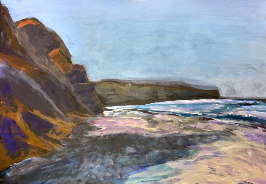 Painting of a seascape by Sarah Sullivan