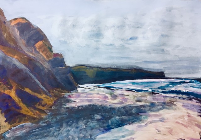 Painting by Sarah Sullivan of a Seascape