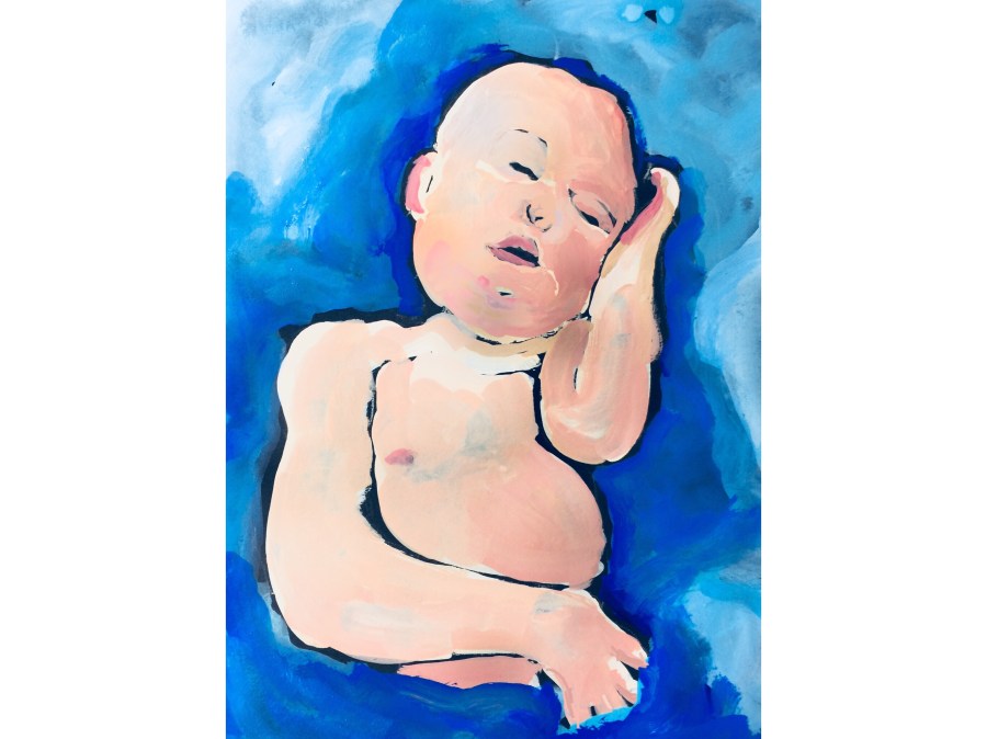 Sketch of a baby by Sarah Sullivan