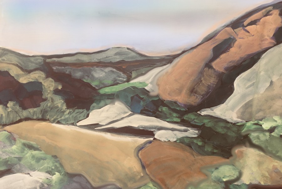 Sketch by Sarah Sullivan of a San Carlos Canyon View