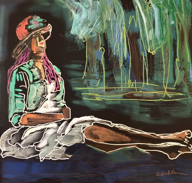 Sketch of a woman by Sarah Sullivan