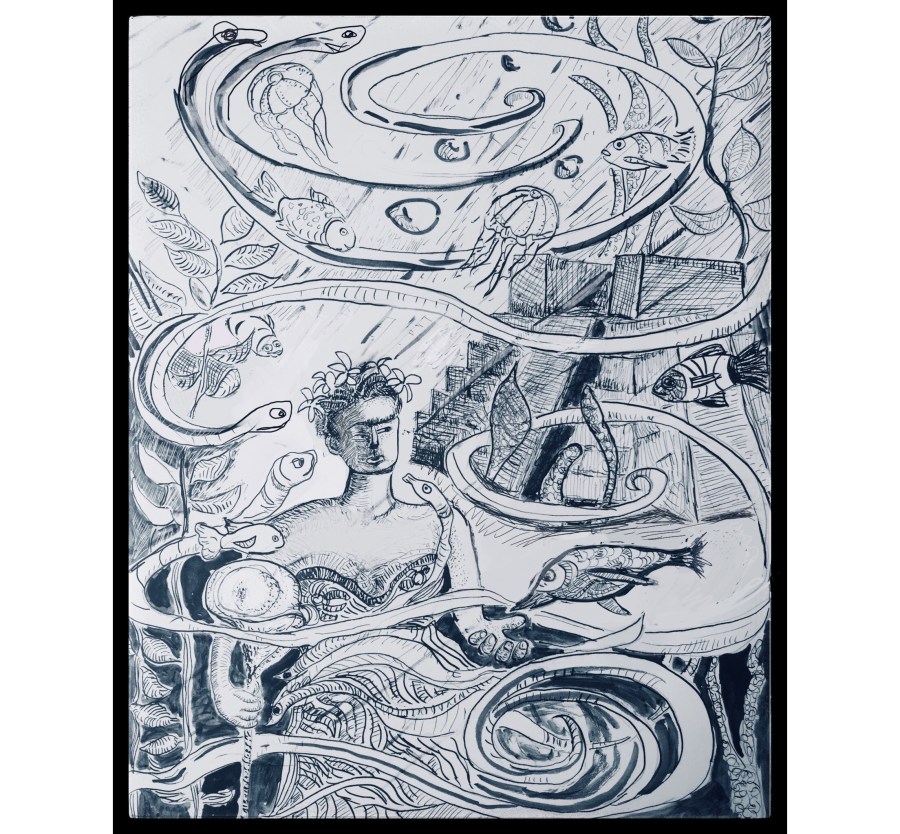 Pen and Ink Drawing by Sarah SUllivan