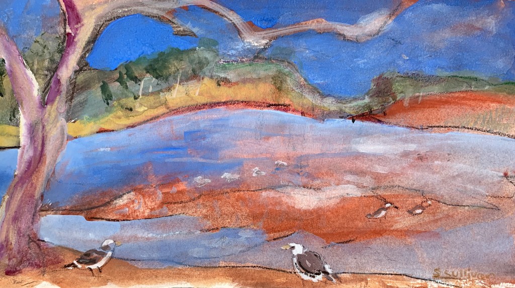 Sketch by Sarah Sullivan of Lake Murray
