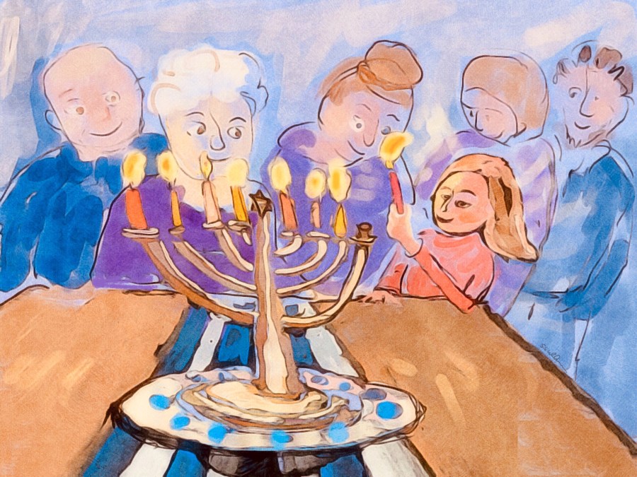 Hanukah Card by Sarah Sullivan